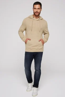 CAMP DAVID & SOCCX Hoodie mit tonigem Logo Artwork tan Hot