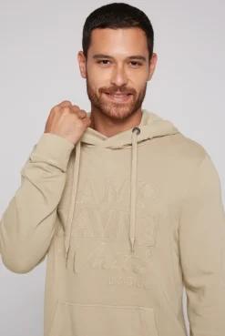 CAMP DAVID & SOCCX Hoodie mit tonigem Logo Artwork tan Hot