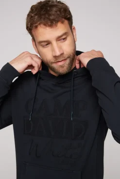 CAMP DAVID & SOCCX Hoodie mit tonigem Logo Artwork blue navy bluenavy Discount