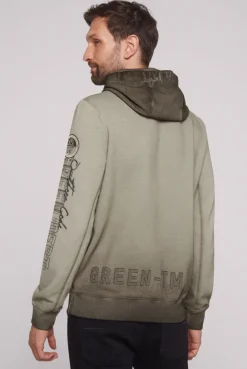 CAMP DAVID & SOCCX Hoodie Oil Dyed mit Artworks fossil brown fossilbrown Online