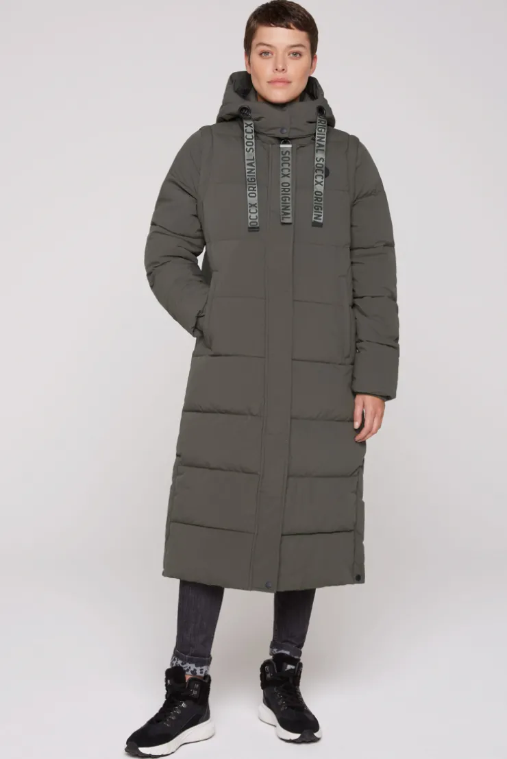 CAMP DAVID & SOCCX 2-in-1 Puffer Coat und Weste olive Best