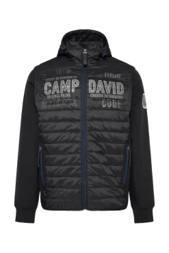 CAMP DAVID & SOCCX 2-in-1  Softshelljacke mit abtrennbaren Ärmeln / black Clearance