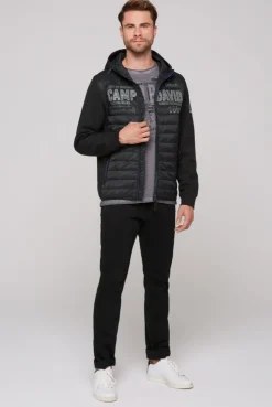 CAMP DAVID & SOCCX 2-in-1  Softshelljacke mit abtrennbaren Ärmeln / black Clearance