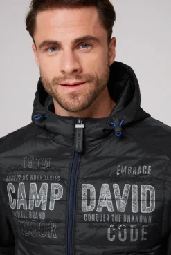 CAMP DAVID & SOCCX 2-in-1  Softshelljacke mit abtrennbaren Ärmeln / black Clearance
