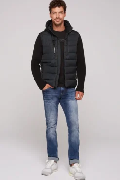 CAMP DAVID & SOCCX 2-in-1 Steppweste mit abtrennbaren Ärmeln blue navy bluenavy Hot