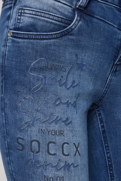CAMP DAVID & SOCCX Jeans MI:RA Slim Fit blue printed jogg blueprintedjogg Cheap