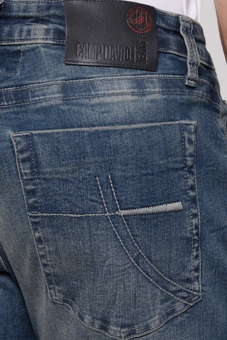 CAMP DAVID & SOCCX Jeans NI:CO Regular Fit dark blue printed darkblueprinted Cheap