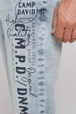 CAMP DAVID & SOCCX Jeans NI:CO Regular Fit mid blue printed midblueprinted Cheap
