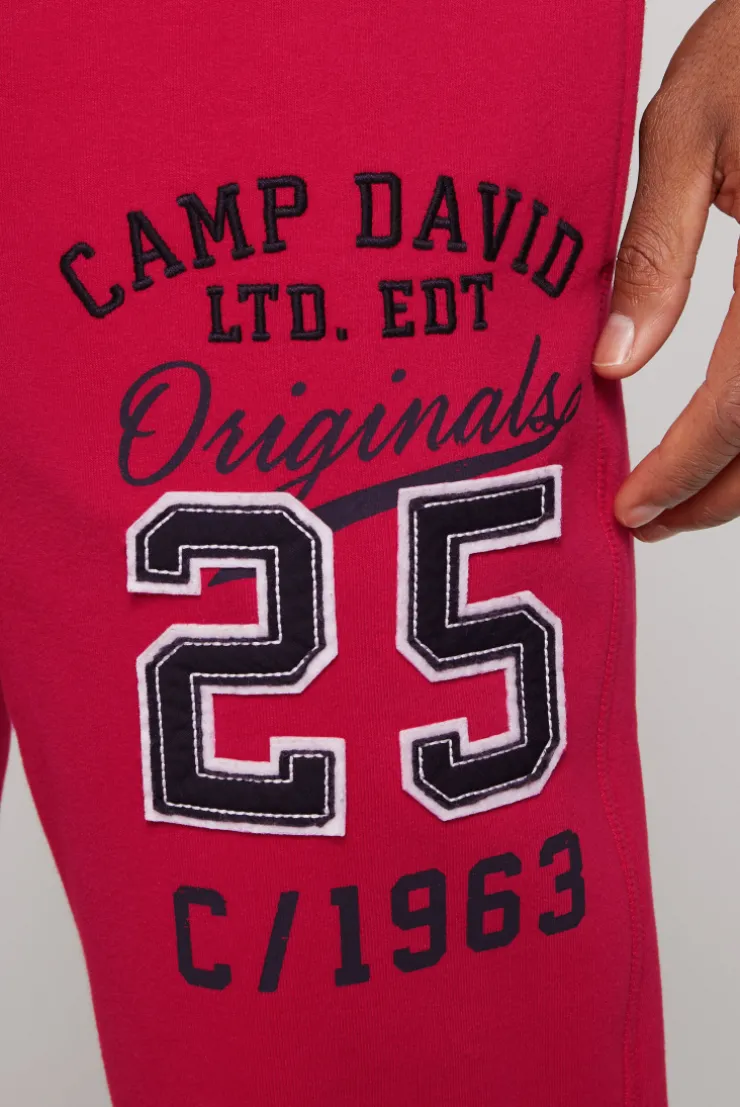 CAMP DAVID & SOCCX Jogginghose mit Retro-Artwork royal red royalred Store