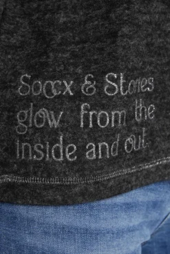CAMP DAVID & SOCCX Kapuzenpullover aus Flauschstrick black Clearance