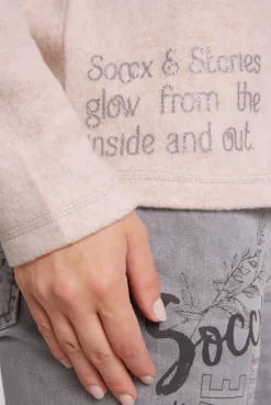 CAMP DAVID & SOCCX Kapuzenpullover aus Flauschstrick rose blush roseblush Fashion