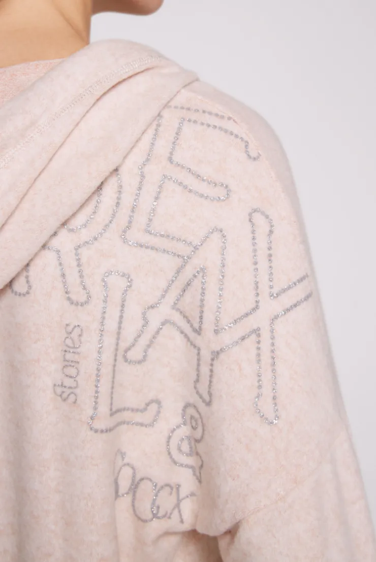 CAMP DAVID & SOCCX Kapuzenpullover aus Flauschstrick rose blush roseblush Fashion