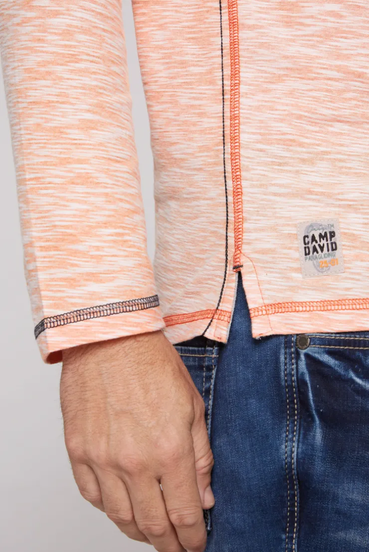 CAMP DAVID & SOCCX Kapuzenshirt mit Brusttasche und Logo Print sunrise orange sunriseorange Shop