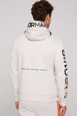 CAMP DAVID & SOCCX Kapuzensweatjacke im Materialmix mit Rubber Prints shell Shop
