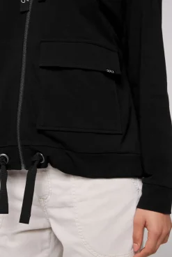 CAMP DAVID & SOCCX Kapuzensweatjacke mit einer Klappentasche black Sale