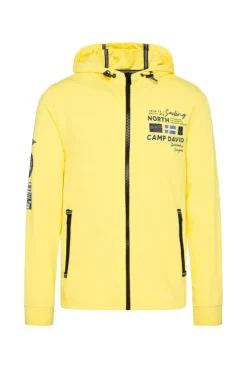 CAMP DAVID & SOCCX Kapuzensweatjacke mit Label-Applikationen light lime lightlime Best Sale