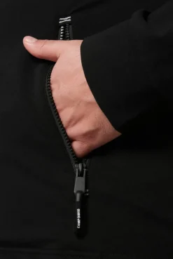 CAMP DAVID & SOCCX Kapuzensweatjacke mit Label-Applikationen black Outlet