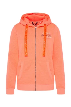 CAMP DAVID & SOCCX Kapuzensweatjacke mit Rückenprint neon orange neonorange Discount