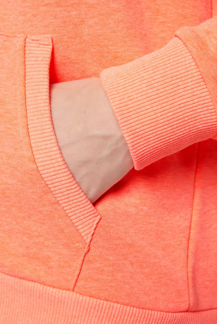 CAMP DAVID & SOCCX Kapuzensweatjacke mit Rückenprint neon orange neonorange Discount