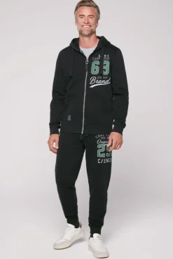 CAMP DAVID & SOCCX Kapuzensweatjacke mit Retro-Artwork black Best