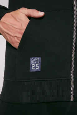 CAMP DAVID & SOCCX Kapuzensweatjacke mit Retro-Artwork black Best