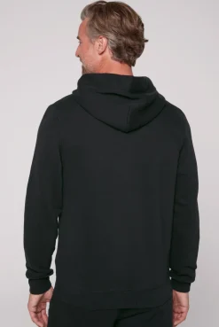 CAMP DAVID & SOCCX Kapuzensweatjacke mit Retro-Artwork black Flash Sale