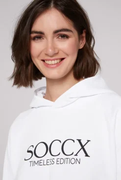 CAMP DAVID & SOCCX Kapuzensweatshirt mit Logo Print opticwhite Online
