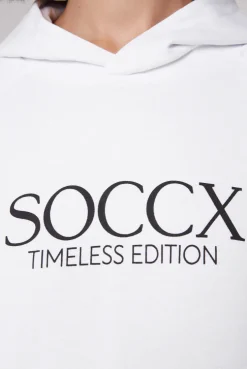 CAMP DAVID & SOCCX Kapuzensweatshirt mit Logo Print opticwhite Online