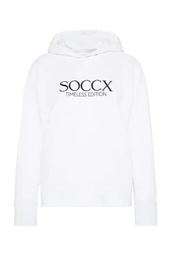 CAMP DAVID & SOCCX Kapuzensweatshirt mit Logo Print opticwhite Discount