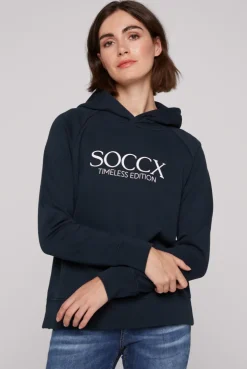CAMP DAVID & SOCCX Kapuzensweatshirt mit Logo Print blue navy bluenavy Sale