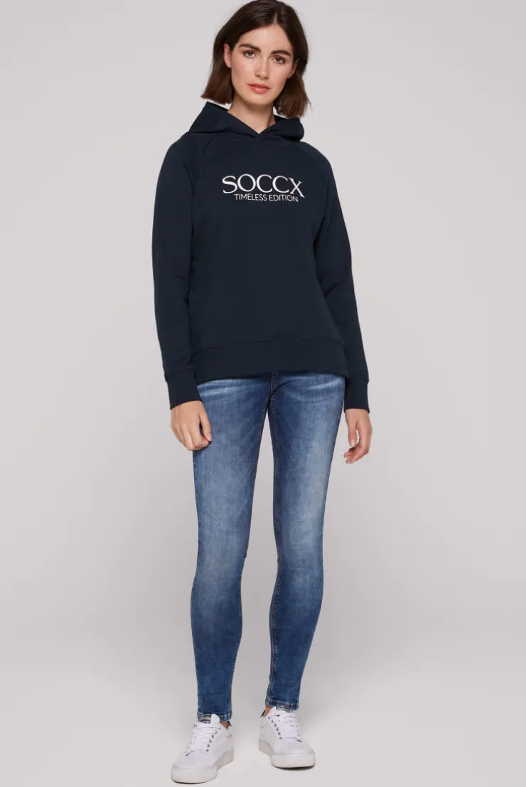 CAMP DAVID & SOCCX Kapuzensweatshirt mit Logo Print blue navy bluenavy Sale