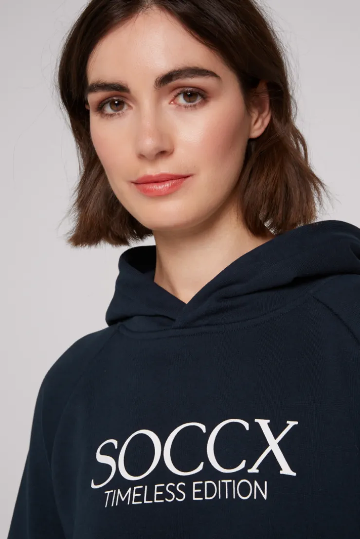 CAMP DAVID & SOCCX Kapuzensweatshirt mit Logo Print blue navy bluenavy Sale