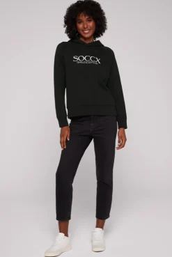 CAMP DAVID & SOCCX Kapuzensweatshirt mit Logo Print black Best Sale