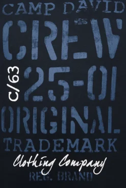 CAMP DAVID & SOCCX Kapuzensweatshirt mit Used Print blue navy bluenavy Clearance