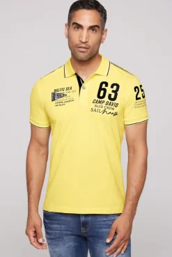 CAMP DAVID & SOCCX Kurzarmpolo Pikee mit Logo Artworks light lime lightlime Cheap