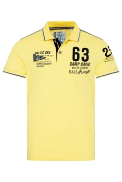 CAMP DAVID & SOCCX Kurzarmpolo Pikee mit Logo Artworks light lime lightlime Cheap