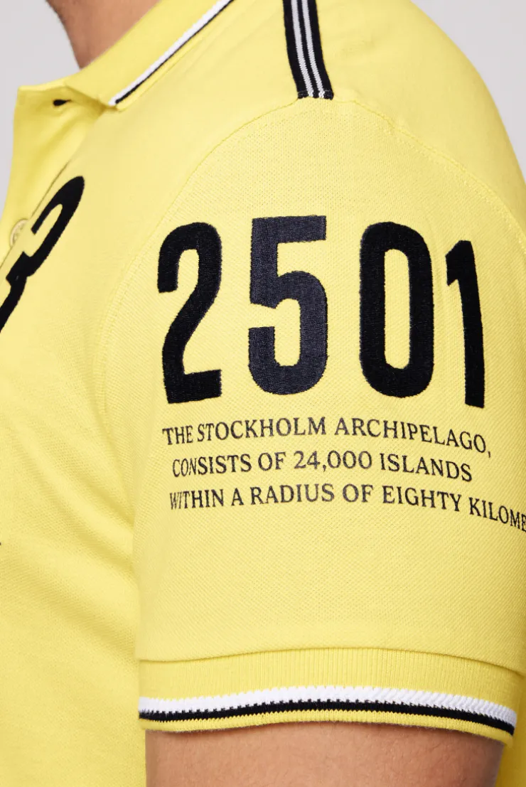 CAMP DAVID & SOCCX Kurzarmpolo Pikee mit Logo Artworks light lime lightlime Cheap