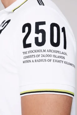 CAMP DAVID & SOCCX Kurzarmpolo Pikee mit Logo Artworks opticwhite Sale
