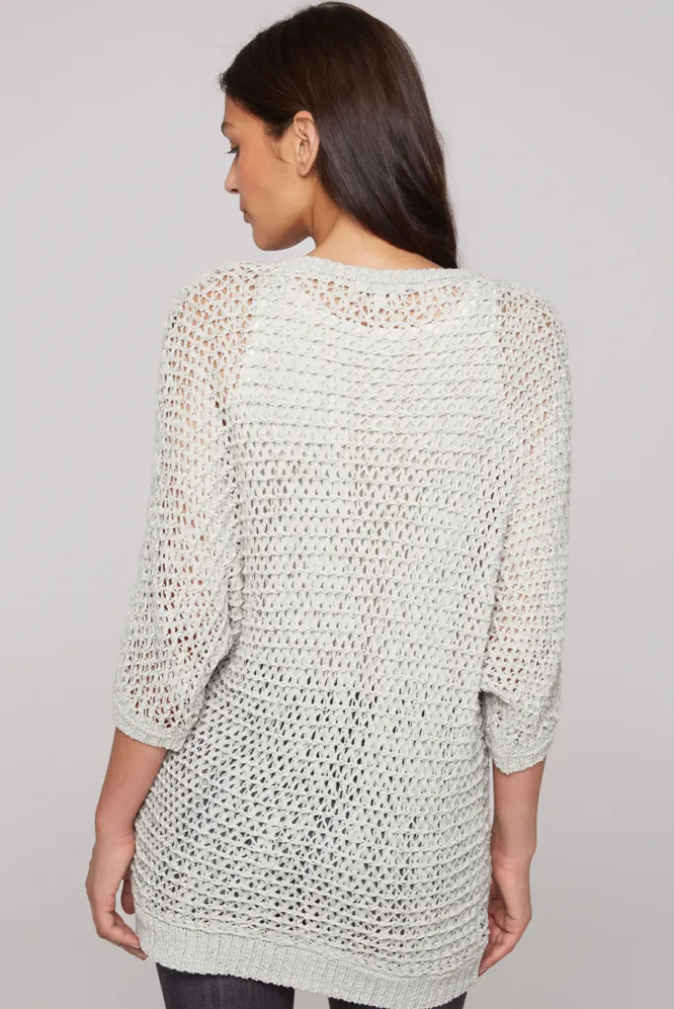 CAMP DAVID & SOCCX Kurzarm-Pullover aus Strukturgarn stone beige stonebeige Shop