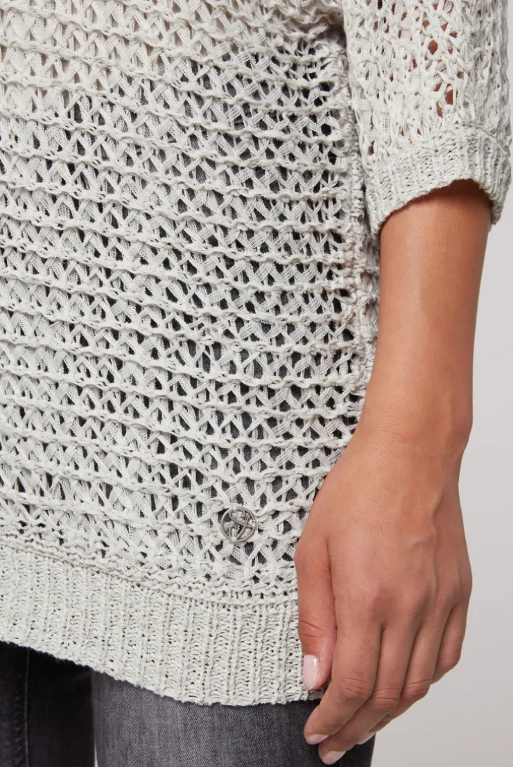 CAMP DAVID & SOCCX Kurzarm-Pullover aus Strukturgarn stone beige stonebeige Shop