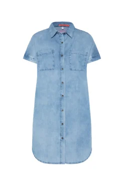 CAMP DAVID & SOCCX Kurzes Jeansblusenkleid mid blue wash | XS midbluewash New