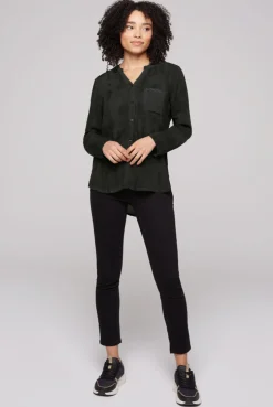 CAMP DAVID & SOCCX Langarmbluse mit All Over Print black Store