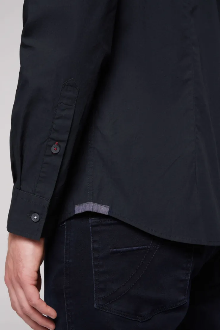 CAMP DAVID & SOCCX Langarmhemd mit Color-Blocking und Artworks blue navy bluenavy Best Sale