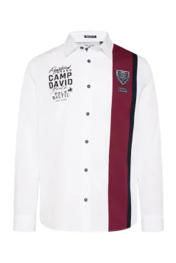 CAMP DAVID & SOCCX Langarmhemd mit Color-Blocking und Artworks opticwhite Store
