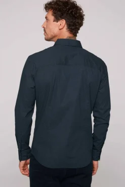 CAMP DAVID & SOCCX Langarmhemd mit filigranen All Over Print blue navy bluenavy Hot