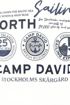 CAMP DAVID & SOCCX Langarmshirt mit Kapuze und Print opticwhite Sale