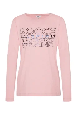 CAMP DAVID & SOCCX Langarmshirt mit Logo Print milky rose | XL milkyrose Shop