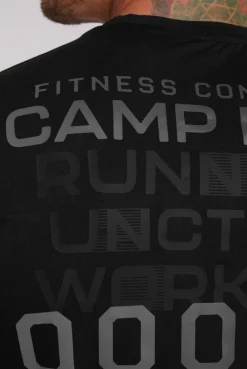 CAMP DAVID & SOCCX Langarmshirt mit reflektierendem Rücken-Print black Cheap