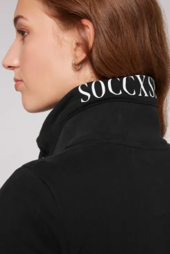 CAMP DAVID & SOCCX Lange Sweatjacke mit hohem Kragen black Shop