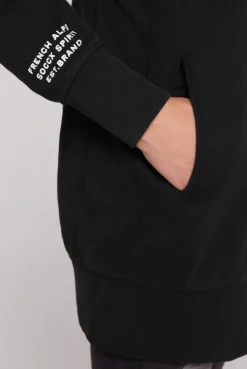 CAMP DAVID & SOCCX Lange Sweatjacke mit hohem Kragen black Shop